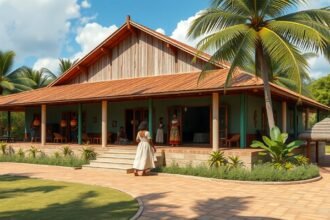 A Bombolulu Műhely és Kulturális Központ Mombasában, Kenya.