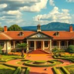 A Karen Blixen Múzeum gyönyörű kúriája Nairobi közelében.