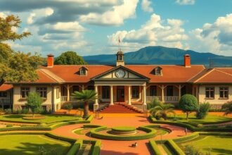 A Karen Blixen Múzeum gyönyörű kúriája Nairobi közelében.