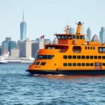 Staten Island komp a New York-i skyline előtt