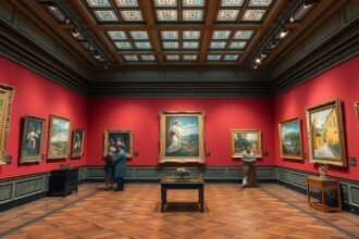 Impresszionista festmények a Barnes Foundation kiállításán Philadelphiában.
