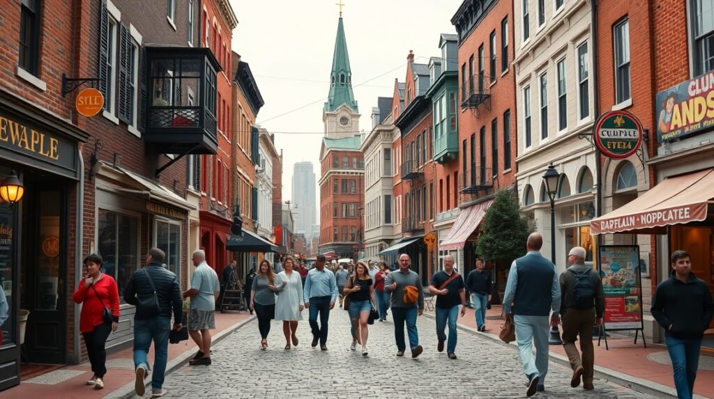 Séta az Old City macskaköves utcáin Philadelphia városában