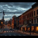 Baltimore városi utca, ismerős helyszínek a Drót sorozatból.