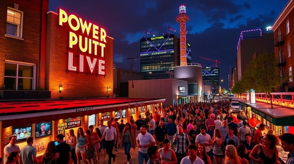 Power Plant Live éjszakai élet Baltimore-ban, trendi bárok és buli.