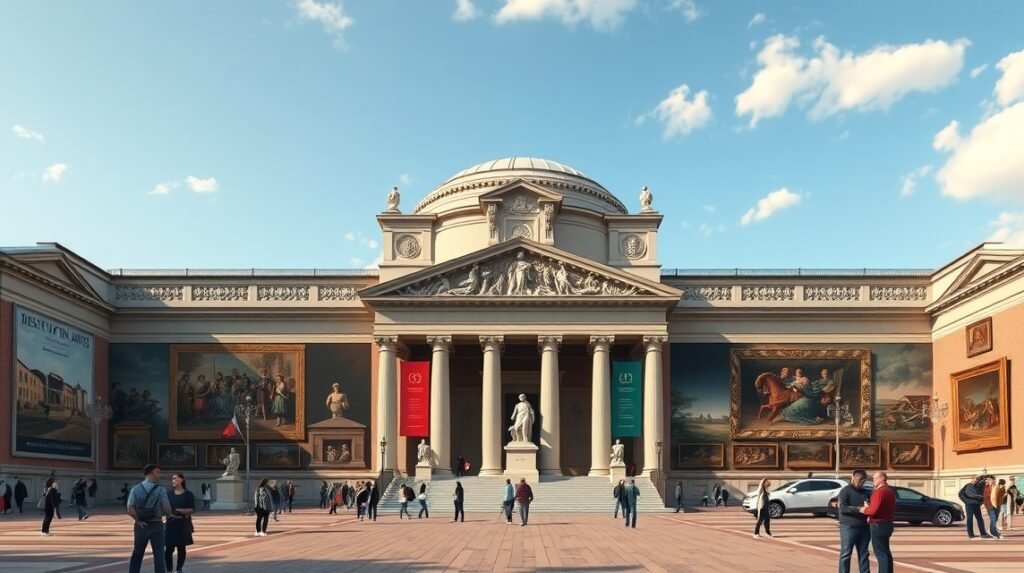 Szépművészeti Múzeum külső nézete Bostonban.