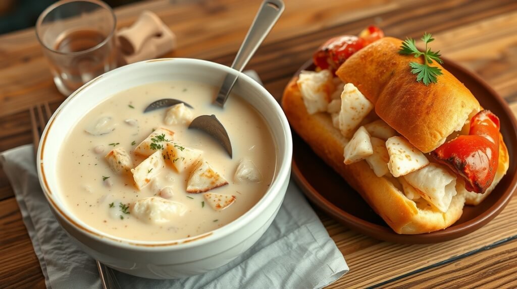Krémes kagylóleves és omlós homártekercs bostonban