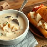 Krémes kagylóleves és omlós homártekercs bostonban