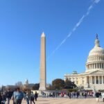 Séta a National Mall parkjában, Washington, D.C.