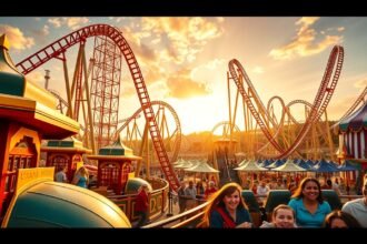 Carowinds vidámpark hullámvasutak és családi szórakozás Charlotte-ban