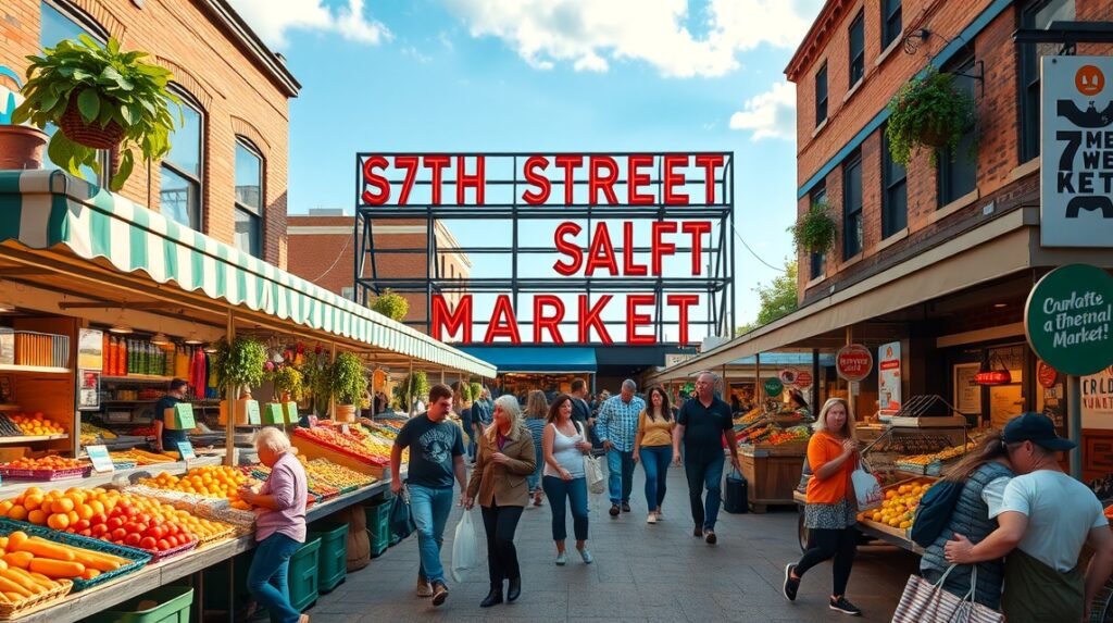 7th Street Public Market a helyi termelőkkel és gasztronómiai élményekkel.