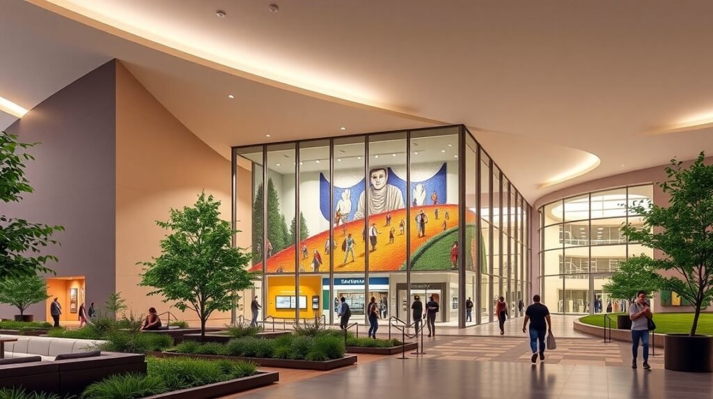 A Levine Museum of the New South modern belső tere