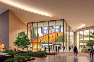 A Levine Museum of the New South modern belső tere