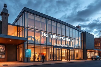 Heinz History Center épülete Pittsburghban, kreatív kiállításokkal.