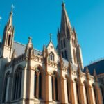 A Pittsburgh Cathedral of Learning, neogótikus építészet és panorámás kilátás.