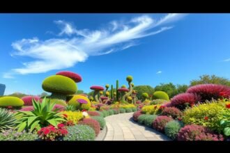 Montréal Botanikus Kert növényszobrai és virágoskertjei