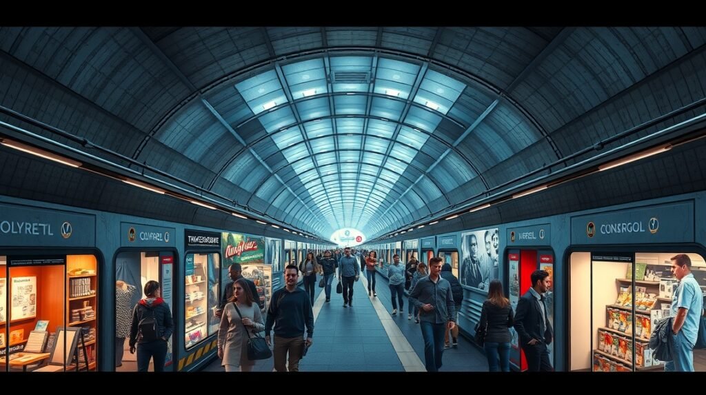 Föld alatti város, Montreal metróállomás mindennapja