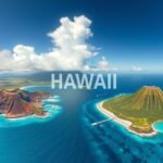 Hawaii gyönyörű tájai és szigetei légi felvételen