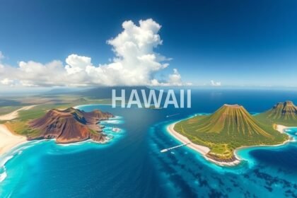 Hawaii gyönyörű tájai és szigetei légi felvételen