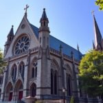 Notre-Dame katedrális bazilika Ottawa fényei és architektúrája