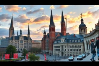 Ottawa hangulatos tája, történelmi épületekkel és pezsgő kulturális élettel.