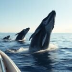 Púpos bálnák a Csendes-óceán vizein Vancouver közelében.