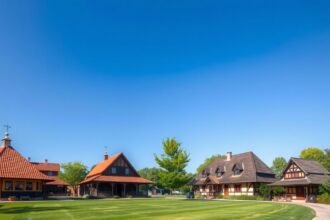 A Dimitrie Gusti Falumúzeum szabadtéri kiállítása Bukarestben