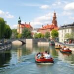 Hangulatos hajókázás a Béga-csatornán Temesváron.