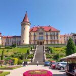 A Hunyadi-kastély impozáns épülete Temesváron, Bánsági Múzeum