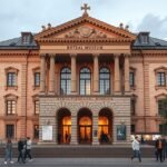 Forradalom Emlékmúzeuma előtti részlet Temesváron, Romániában.