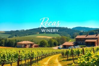 A gyönyörű Recasi pincészet szőlőültetvényei Temesvár környékén
