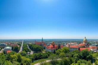 Kilátás Kolozsvárról a Fellegvárról, csodás panoráma