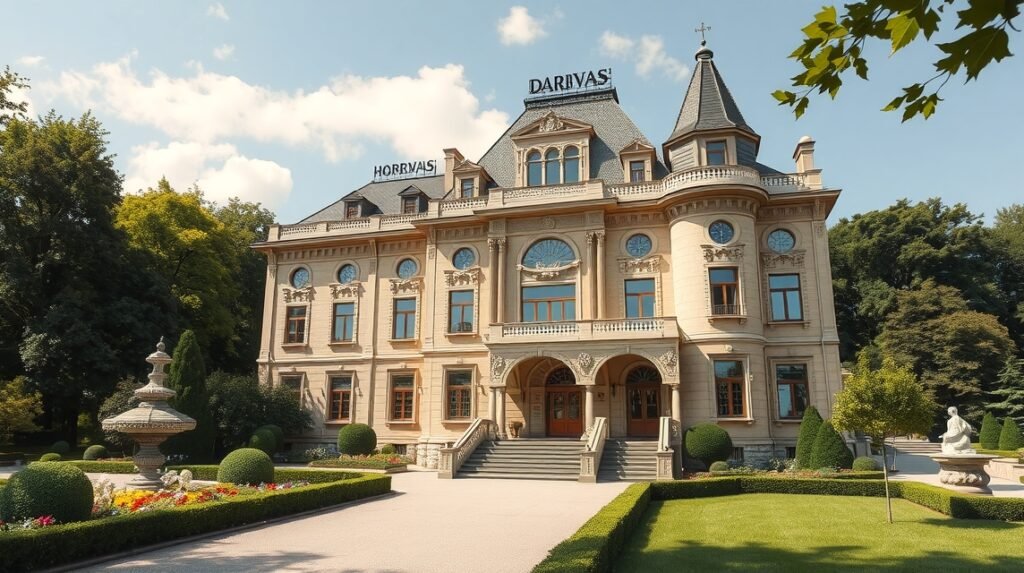 A Darvas–La Roche-ház reprezentatív szecessziós épülete Nagyváradon.