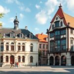 A Poynár-ház és a Deutsch-ház, Nagyvárad városát jelképező épületek.