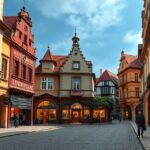 A Kanonok-sor árkádjai Nagyváradon, szecessziós építészet jellegzetességei