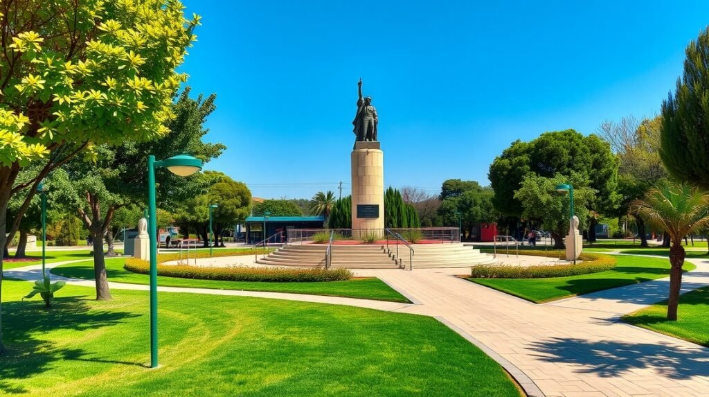 A Szabadság-szobor a Megbékélés parkjában Aradon.