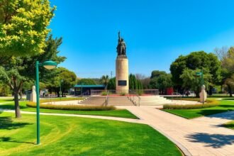 A Szabadság-szobor a Megbékélés parkjában Aradon.