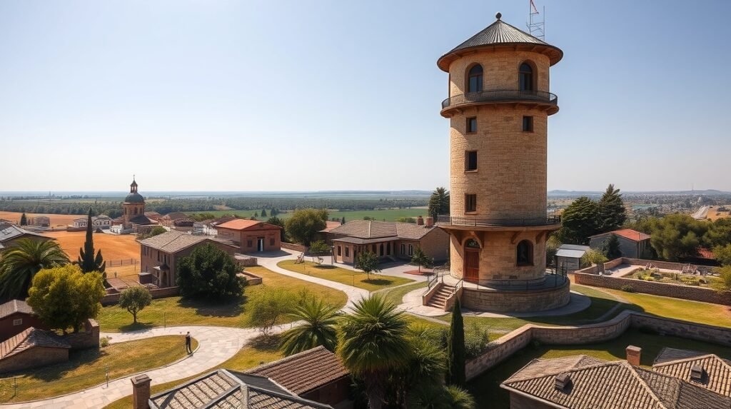 Az aradi régi Víztorony múzeum panorámája