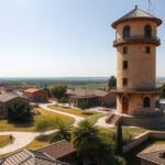 Az aradi régi Víztorony múzeum panorámája