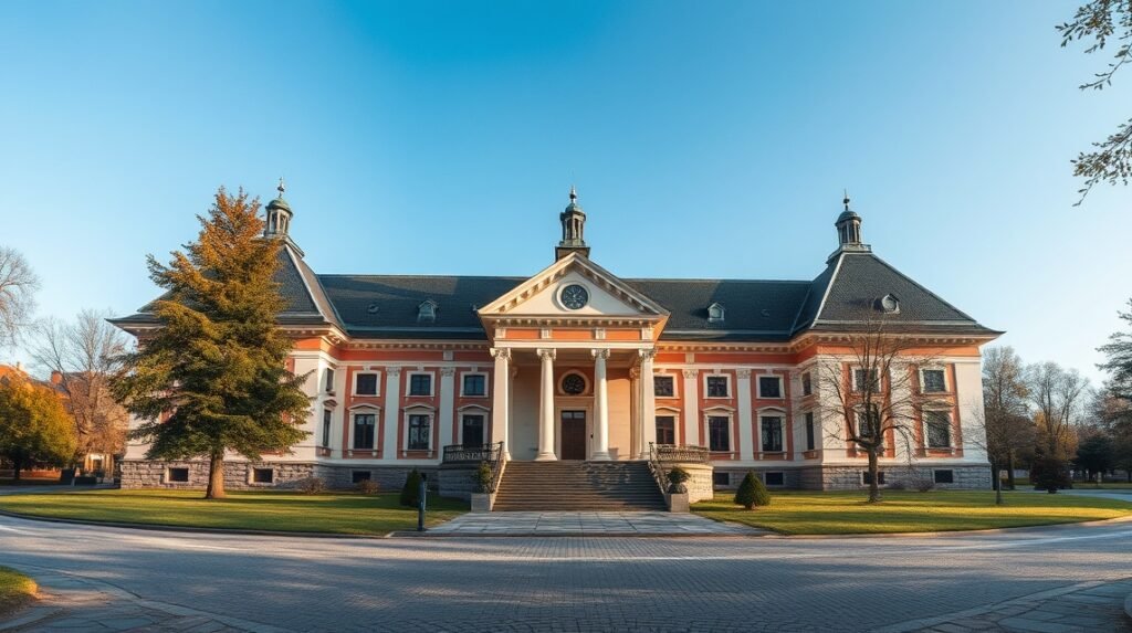 A Bolyai Múzeum épülete Marosvásárhelyen, Románia.