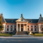 A Bolyai Múzeum épülete Marosvásárhelyen, Románia.