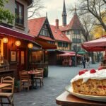 Varga-béles a Marosvásárhelyi kávézó előtt, ízletes édesség.