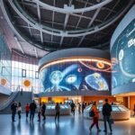 A Kopernikusz Tudományos Központ interaktív kiállításai Varsóban.