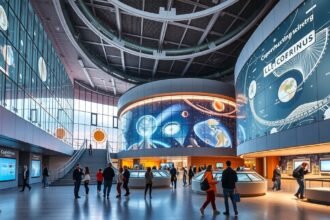 A Kopernikusz Tudományos Központ interaktív kiállításai Varsóban.