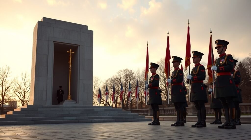 Ismeretlen Katona Sírja: Őrségváltás ceremónia Varsóban.