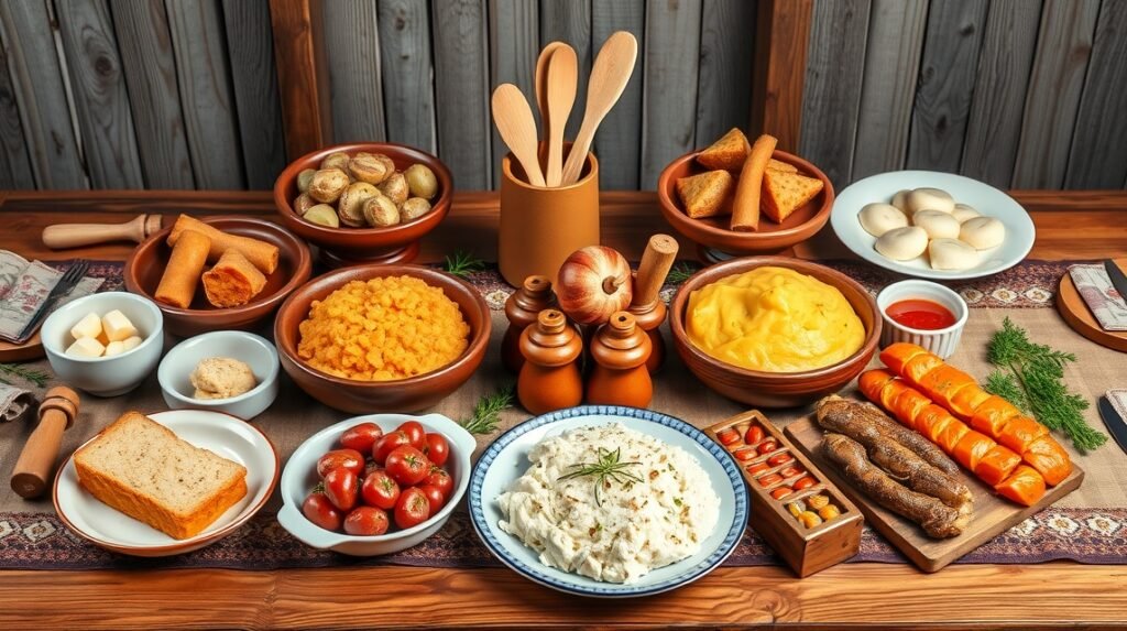 Szlovén tradicionális ételek fenséges tálalásban