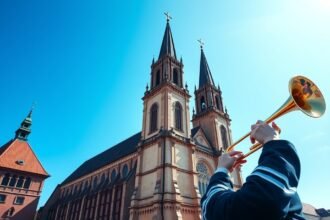 A Mária-templom és a trombitaszó Krakkóban