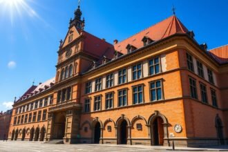 A Nagy Fegyvertár épülete Gdańskban, reneszánsz stílusban