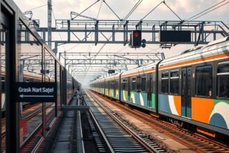 Gdańsk városi vasút, SKM vonatok a síneken.