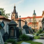 Josefov régi temető, Prága történelmi zsidó negyedében.