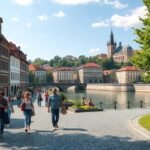 Séta a Kampa-szigeten, Prága gyönyörű tája